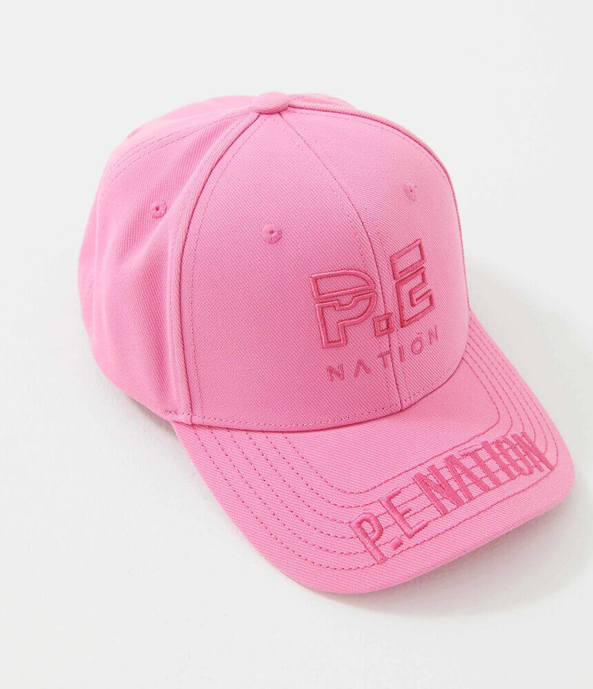 P.E Nation Light Pink Baseball Cap PE Nation Logo HOMAGE CAP IN LIGHT PINK New In Packaging  main image 3