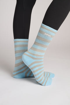 Half Calf Stripe Sock