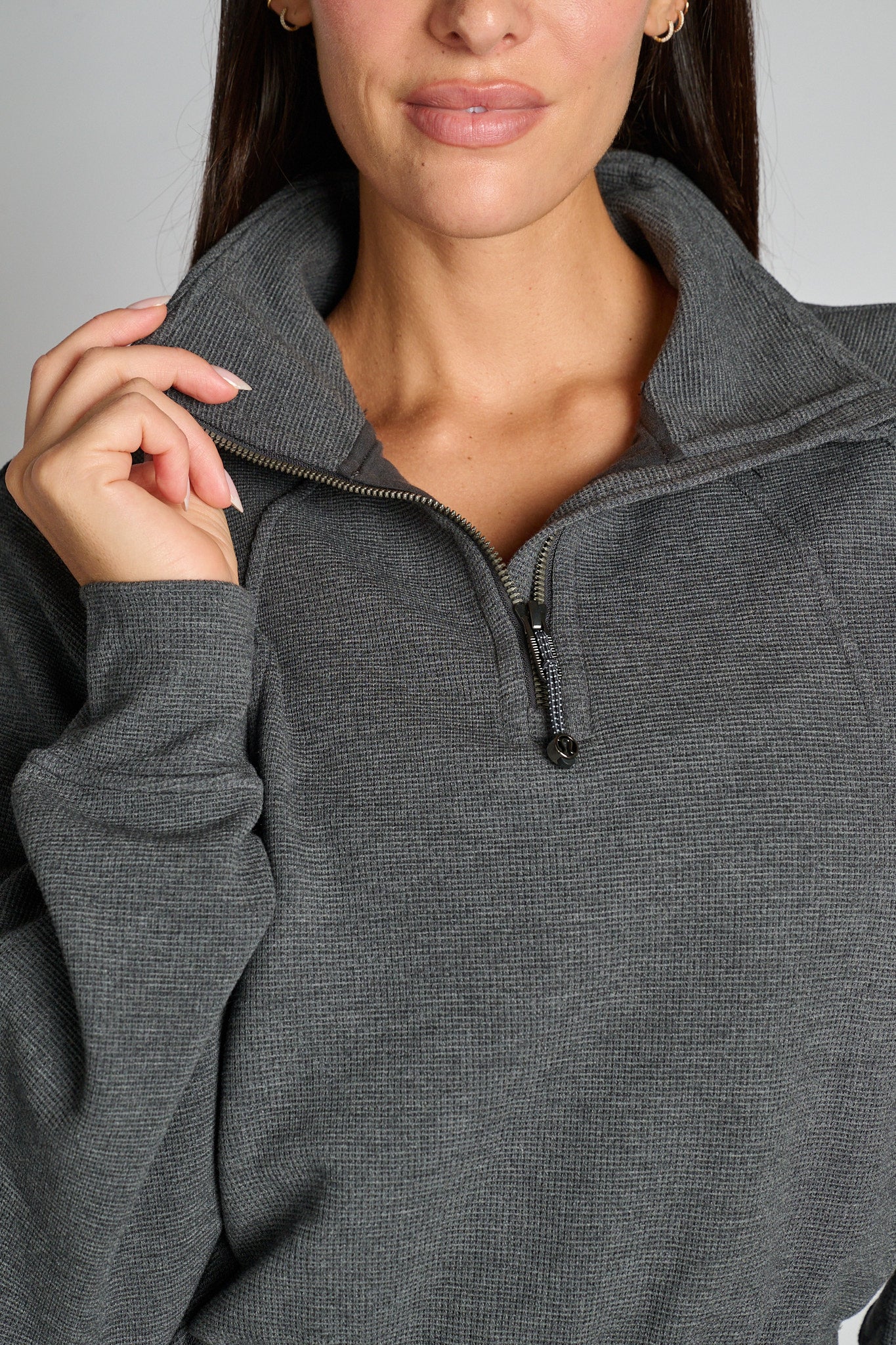 Scuba Cropped Funnel-Neck Half Zip Scuba Cropped Funnel-Neck Half Zip