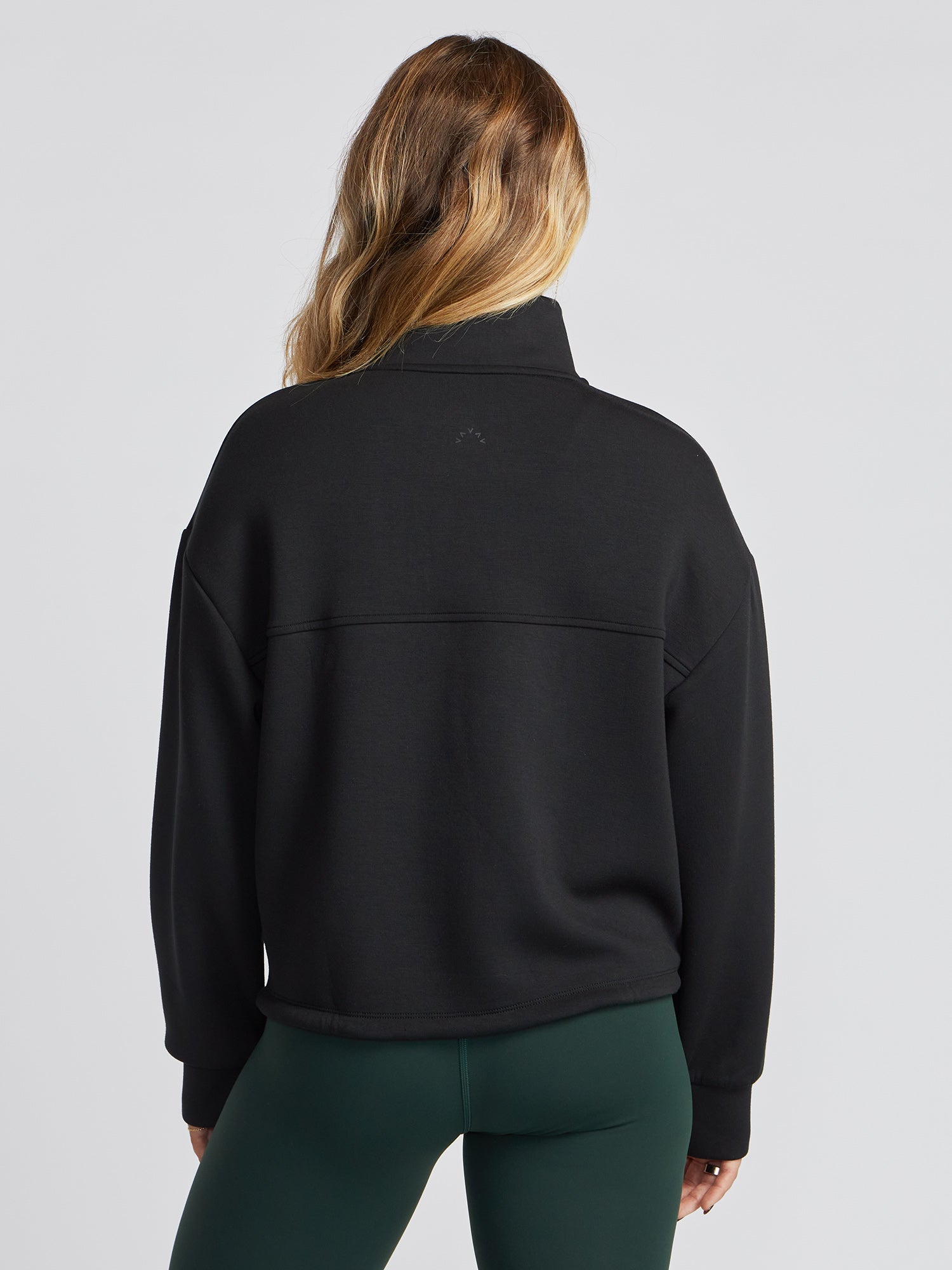 英　0527 Sian Cropped Half Zip Midlayer