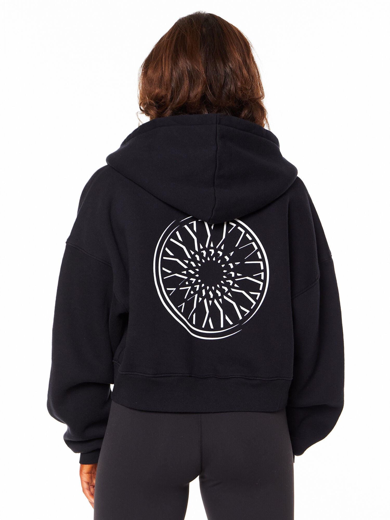 MARISSA CROP ZIP SWEATSHIRT