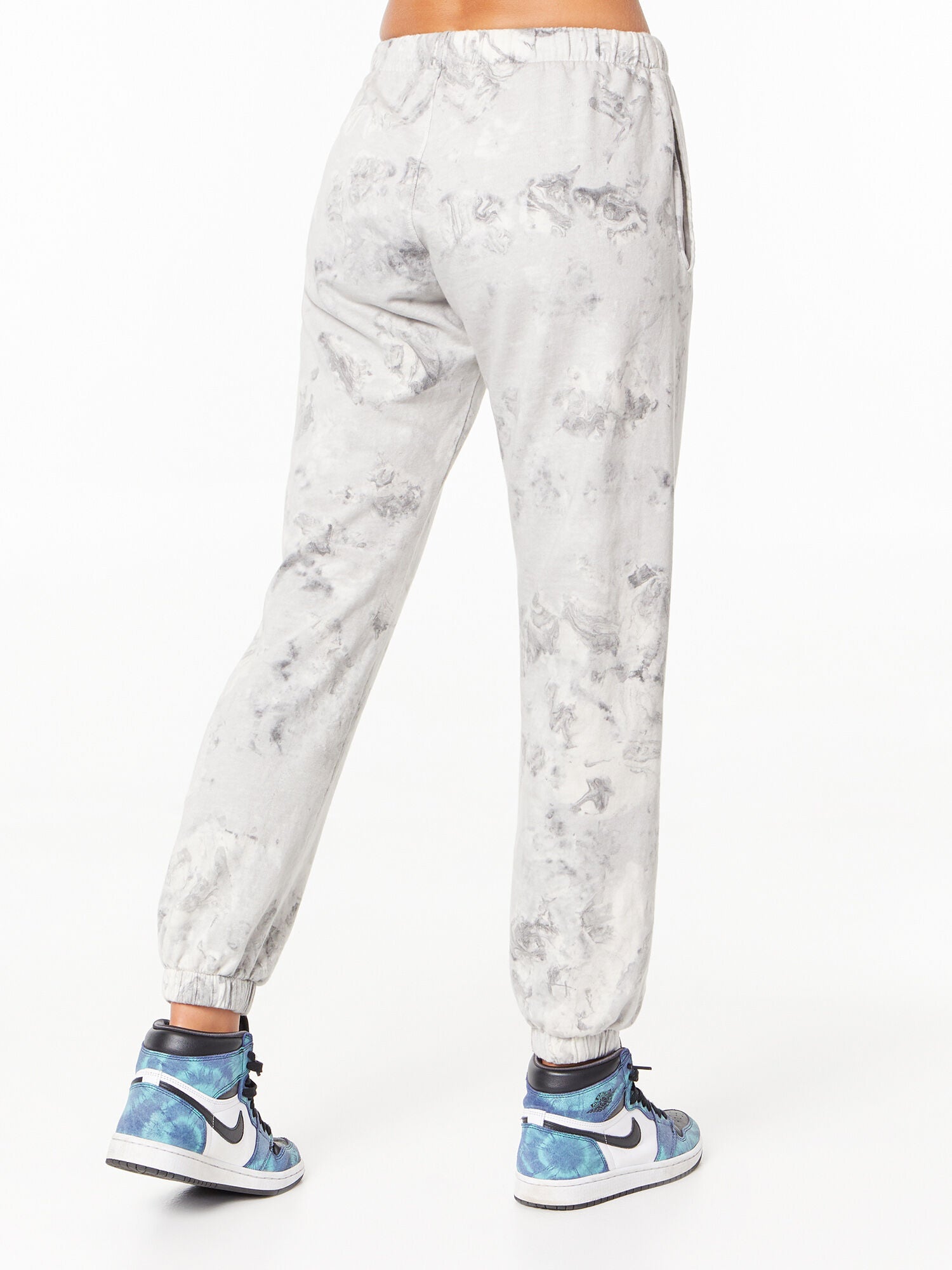 Tie-Dye Billie Sweatpant Black/White