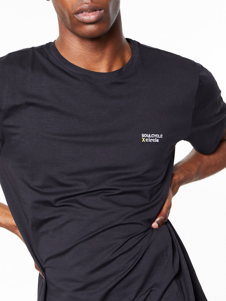 Tee-shirt Col Rond Logo Brodé En Coton Black New Balance - Homme Tee-shirt Col Rond Logo Brodé En Coton Black New Balance - Homme