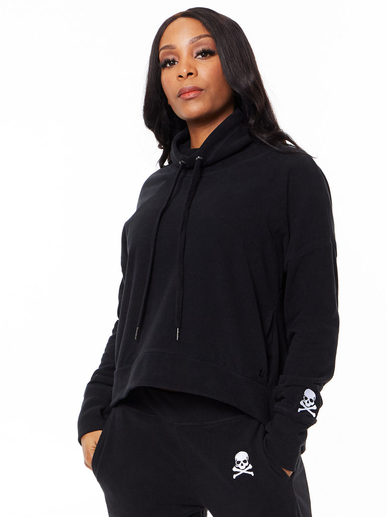 Harmonise Luxe Fleece Sweatshirt Black
