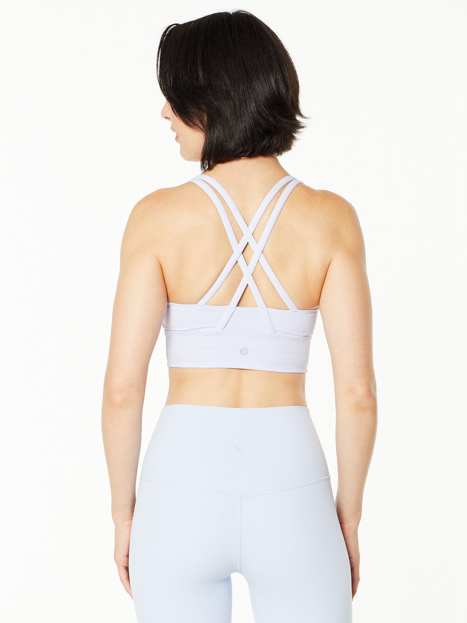 注目ショップ・ブランドのギフト Energy Bra Long Line Pastel Blue Yoga Pilates