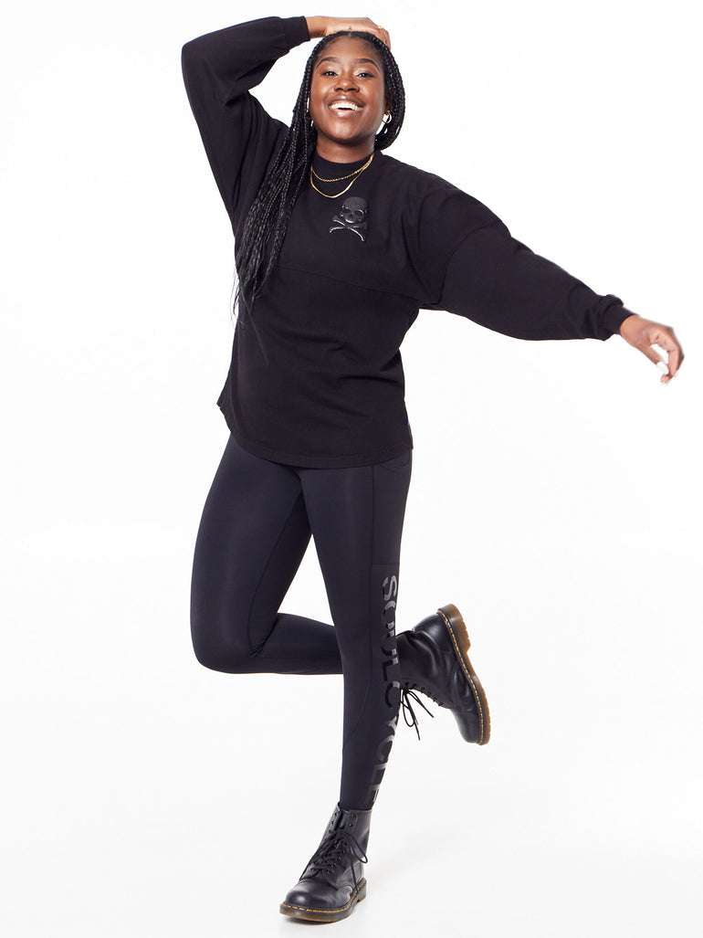 Long Sleeve Spirit Jersey Tonal Black Soul Shop